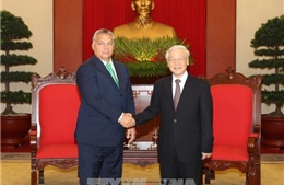 Tổng Bí thư Nguyễn Phú Trọng tiếp Thủ tướng Hungary 